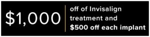 Razmjou - Arlington Dental Center Alt-Text Audit 4/26/18 Razmjou - Arlington Dental Center Alt-Text Audit 4/26/18 100% 10 Arlington Dental Center Patient Special of $1,000 Off of Invisalign Treatment and $500 off Each Implant Screen reader support enabled. Arlington Dental Center Patient Special of $1,000 Off of Invisalign Treatment and $500 off Each Implant