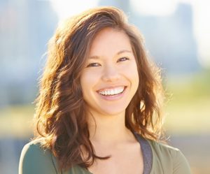 Woman smiling