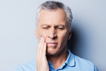 a man with toothache