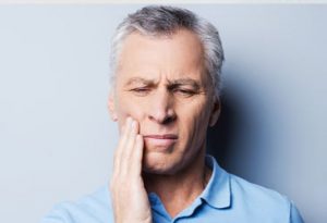 a man with a toothache