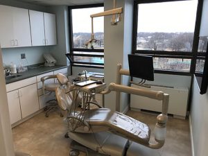 One of the patient rooms at Arlington Dental Center